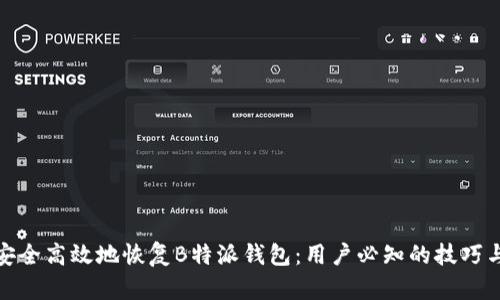 如何安全高效地恢复B特派钱包：用户必知的技巧与步骤